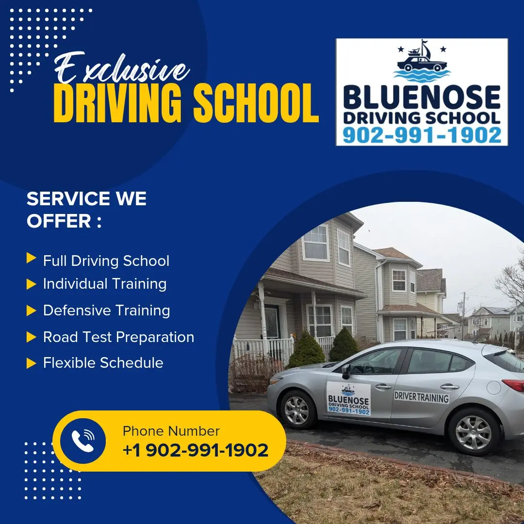 Bluenose Driving School services and training car